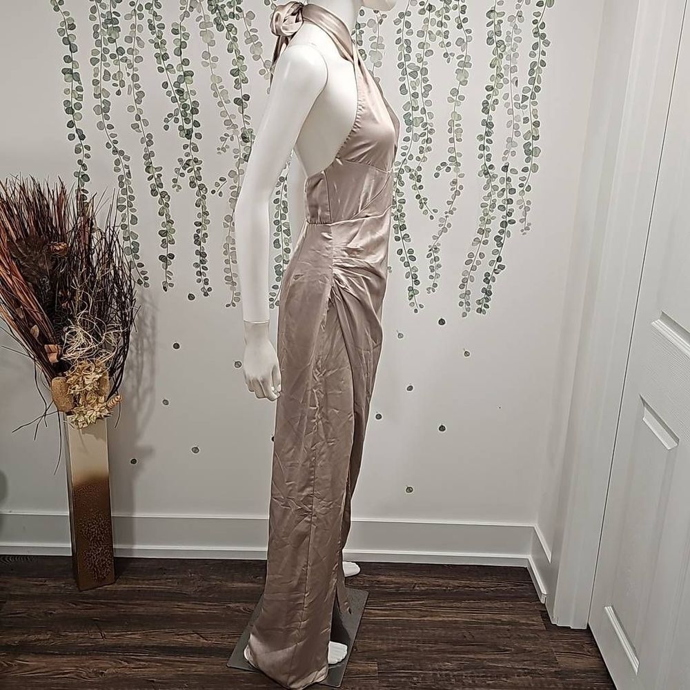 Show Me Your MuMu Adele Halter Maxi Dress Sz S - Picture 7 of 11
